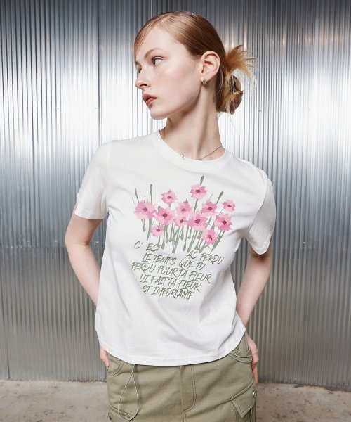 L2 GRASS FLOWER T-SHIRT (WHITE)
