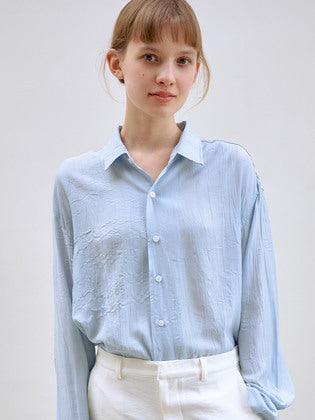 Summer Pleats Over Shirt_Blue