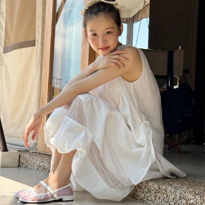 [Wearing Schumeng] Love Formel Flor Merrijane White 2 cm (FLS1F1SP052W1)