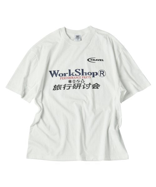 オリエンタルワークショップ 半袖Tシャツ ホワイト