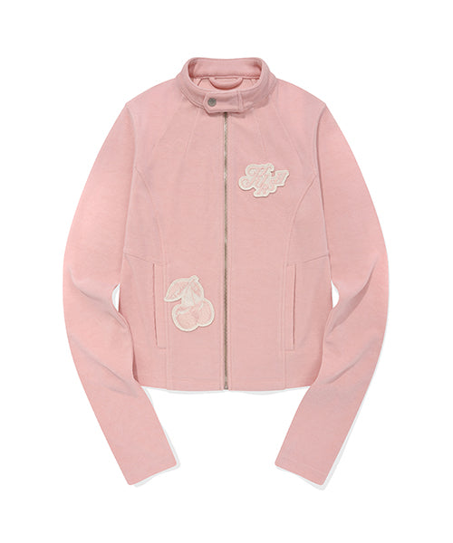 KIRSH Bouquet Girl Biker Terry Jacket [Salmon] - Size & Review | Musinsa