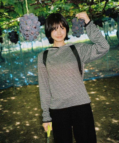 Dot Stripe Hoodie Moon