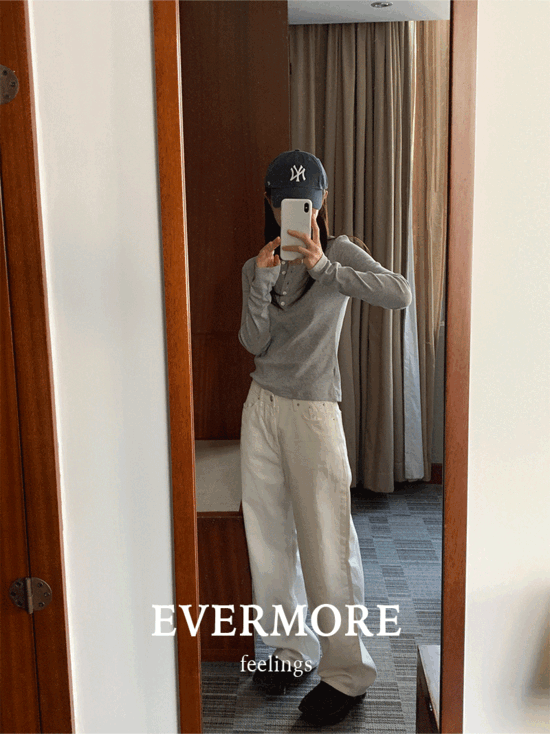 Fillings [2nd/evermore] Manhattan white pants