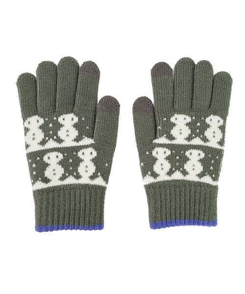 Snowman touch gloves