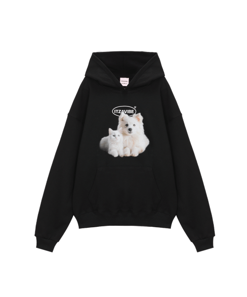 Cat & Dog Friends Hoodie