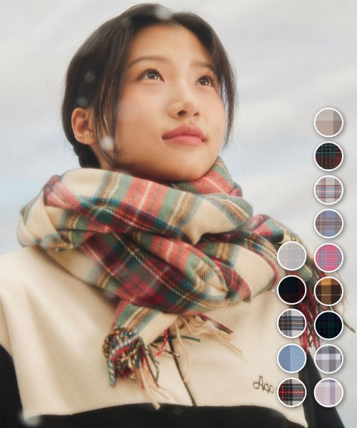 14-color_Arco Basic Check Scarf