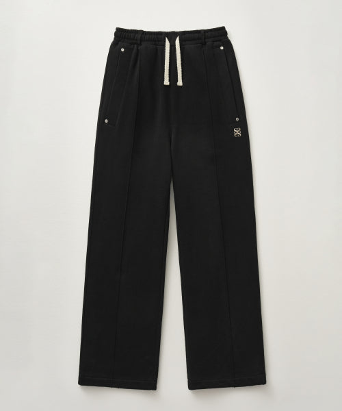 Theo Cotton Banded Sweatpants Palette Black