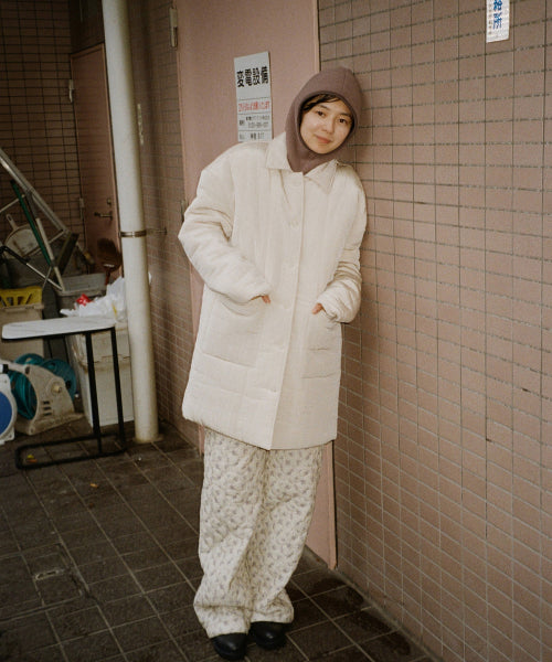 Nylon half coat dove