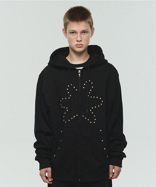 ITZ STAR STUD HOODIE ZIP-UP