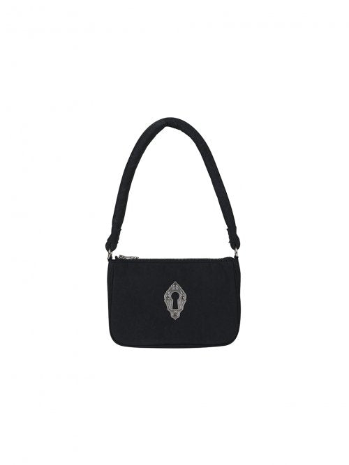 Keyhole Shoulder Bag Black