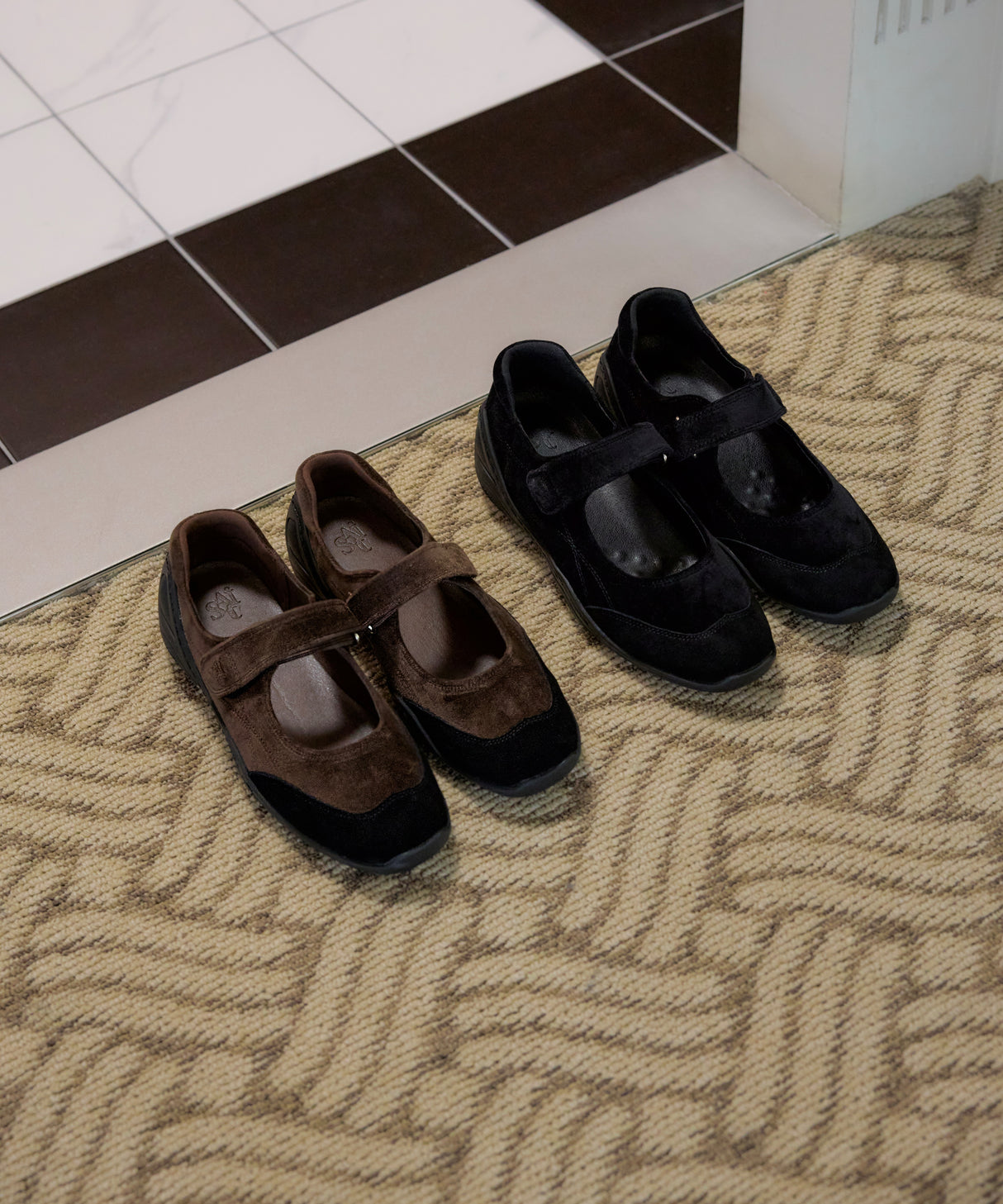 Saint Satin from Mary Jane Real Cowhide Height Shoes (3 cm / 6 cm) 5 colors