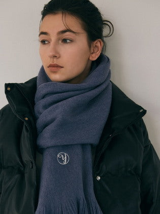 Essential Tassel Muffler_Blue