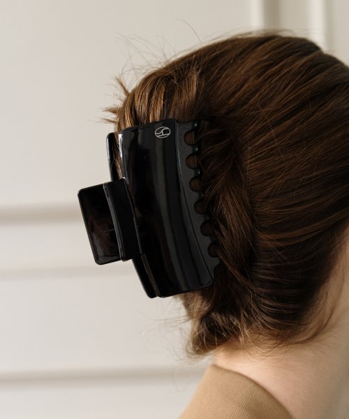 HFS007 Black square hair clip