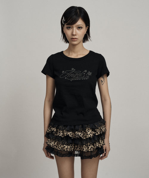 Leopard tutu shorts