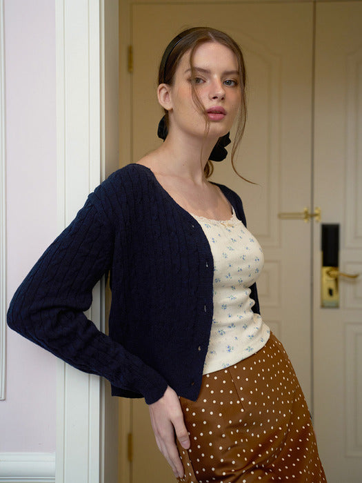 JASMINE Cardigan Set(자스민)_NAVY