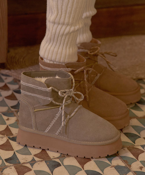 Noah Cowhide Shearling Fur Winter Ugg Boots (2 Colors)_B0155