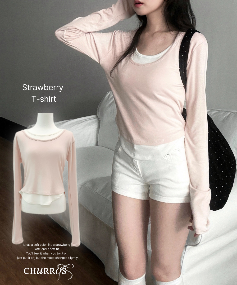 Churros Market Strawberry T-Shirt 3 colors