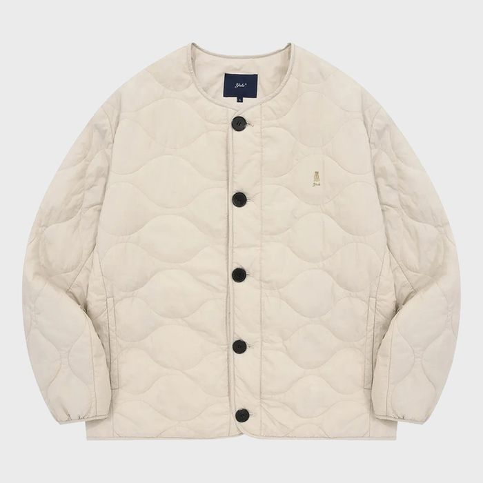 Warm-up quilting jacket_Ivory