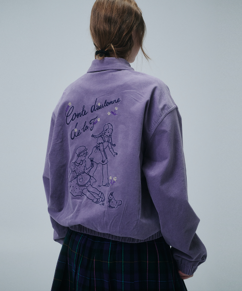 HARVEST ZIP-UP JACKET, PURPLE