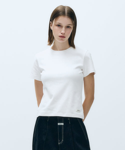 W BASIC TEE white