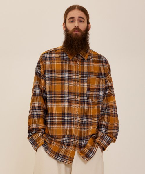 CB Flannel Over Check Shirt (Yellow)