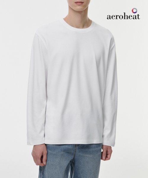 [Hit Standard] Crew Neck Long Sleeve T-Shirt [White]