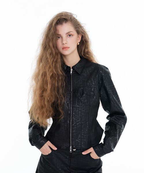 [ICC22WJK09BK] Corset Short Jacket