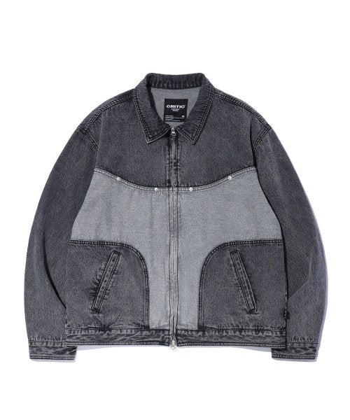 WORMHOLE LOGO TWO TONE JACKET DARK GREY