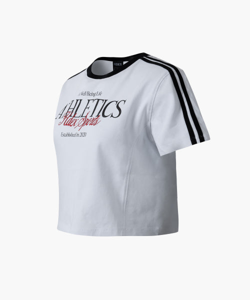 HDEX Well Life Ringer Crop Short Sleeve 2 colors - Size & Review | Musinsa