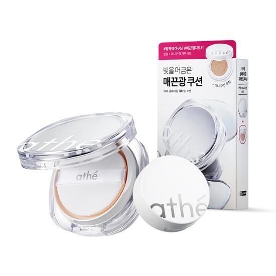 Athe Glaism Watering Cushion SPF50+, PA+++ Set (Mini Cushion Gift)