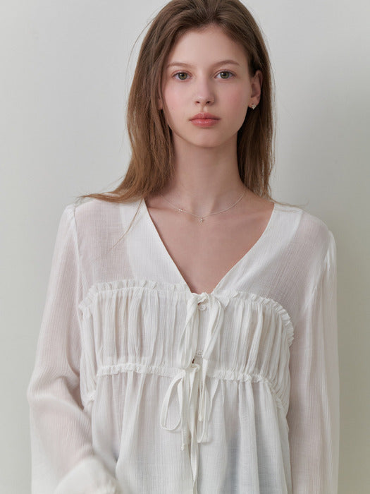 Creampuff blouse (white)