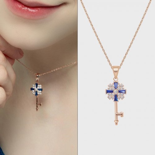 Bessie Necklace MCNL0195 14K Gold Plated