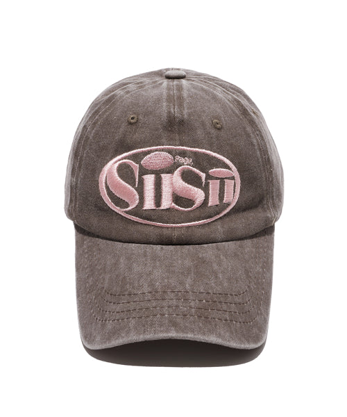 Oval Logo Pigment Ball Cap Brown