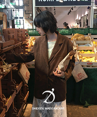 Daily JU [MADE] Setler Oversized-Fit Suede Jacket
