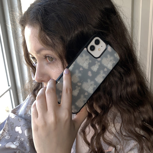 soft love bunny (epoxy) iPhone case