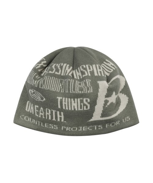 BAUF B LOGO Beanie [Light Khaki] - Size & Review | MUSINSA