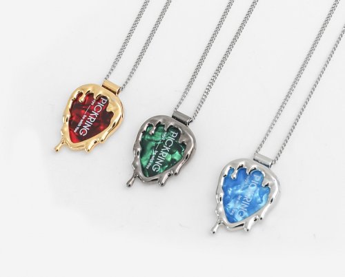 Melting Guitar Pick Necklace