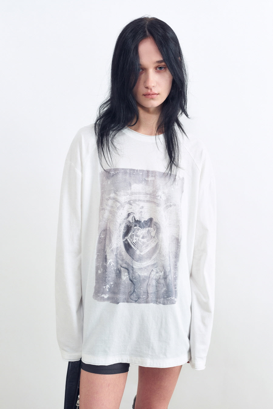 INSILANCE Women's Grotesque Long Sleeve WHITE