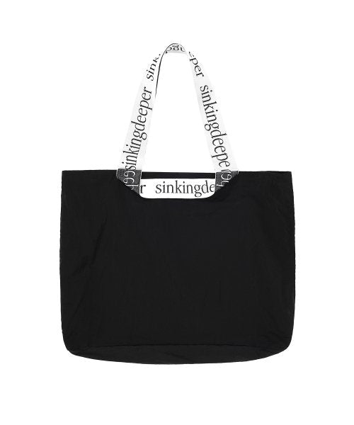 Logo Big Shoulder Bag (Black)