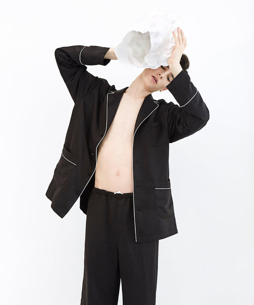 Home Suit Couple Pajama Set - Black