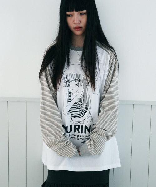 YURINA Raglan LS-T [White]