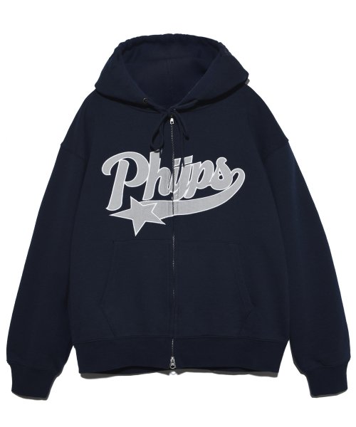 STAR TAIL HOODIE ZIP UP NAVY