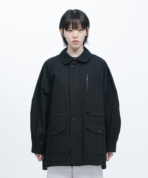 OHESHIO TRENCH COLAR JUMPER, BLACK - SIZE & LATE | MUSINSA