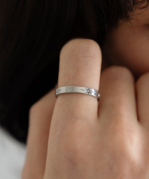 CKE404 [surgical steel] Starlight Sparkling Cubic Ring