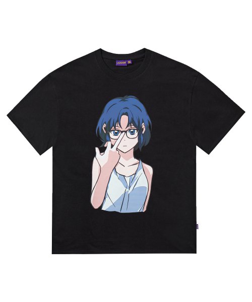 LAUGHER JI-YOUNG T-SHIRT - BLACK - Size & Review | Musinsa