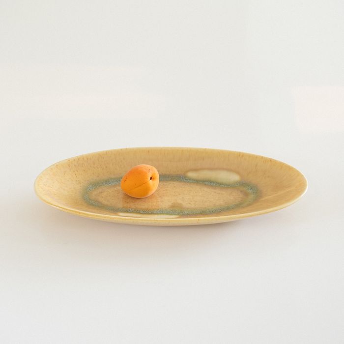 calmness (caramel) - oval silver