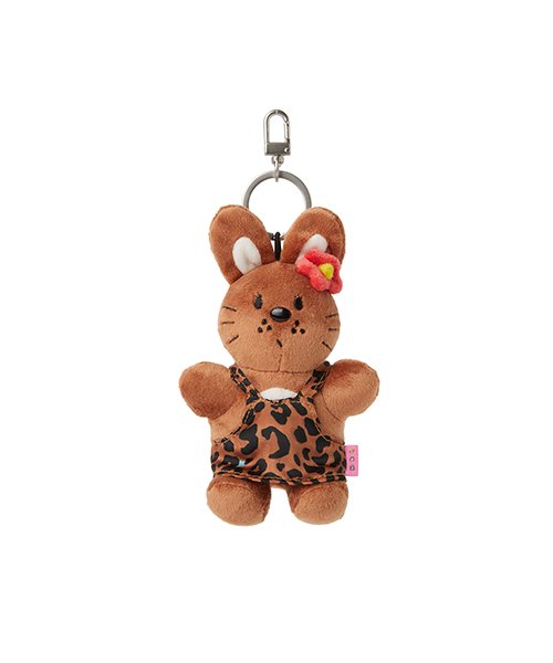 Kirsi X Gals Gyaru Witty Bunny Keyring [Brown]