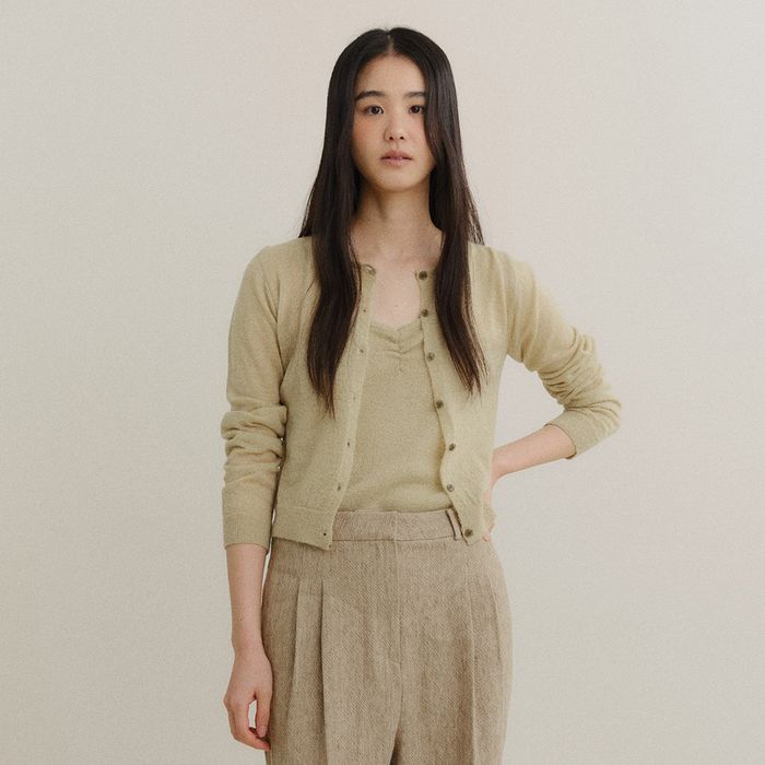 [2nd leader] AUBE KNIT SET (OLIVE)