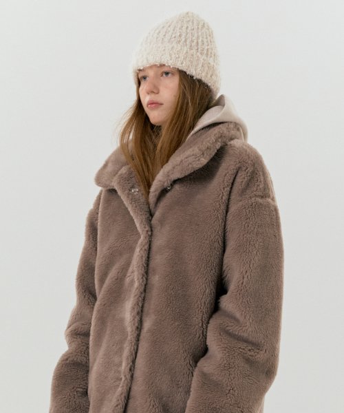 Eco Fur Blouson (Brown)