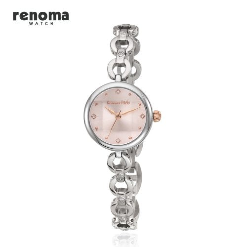 RE590WH Women's Metal Band Watch_White